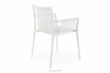 ELBERTI Białe krzesło ogrodowe w stylu nowoczesnym biały - zdjęcie 4