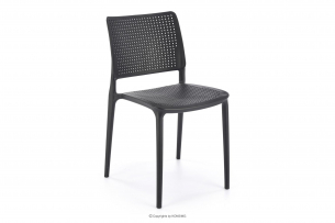 COPELLA, https://konsimo.pl/kolekcja/copella/ Nowoczesne krzesło na taras czarne czarny - zdjęcie