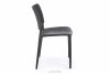 COPELLA Nowoczesne krzesło na taras czarne czarny - zdjęcie 4