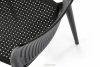 COPELLA Nowoczesne krzesło na taras czarne czarny - zdjęcie 7