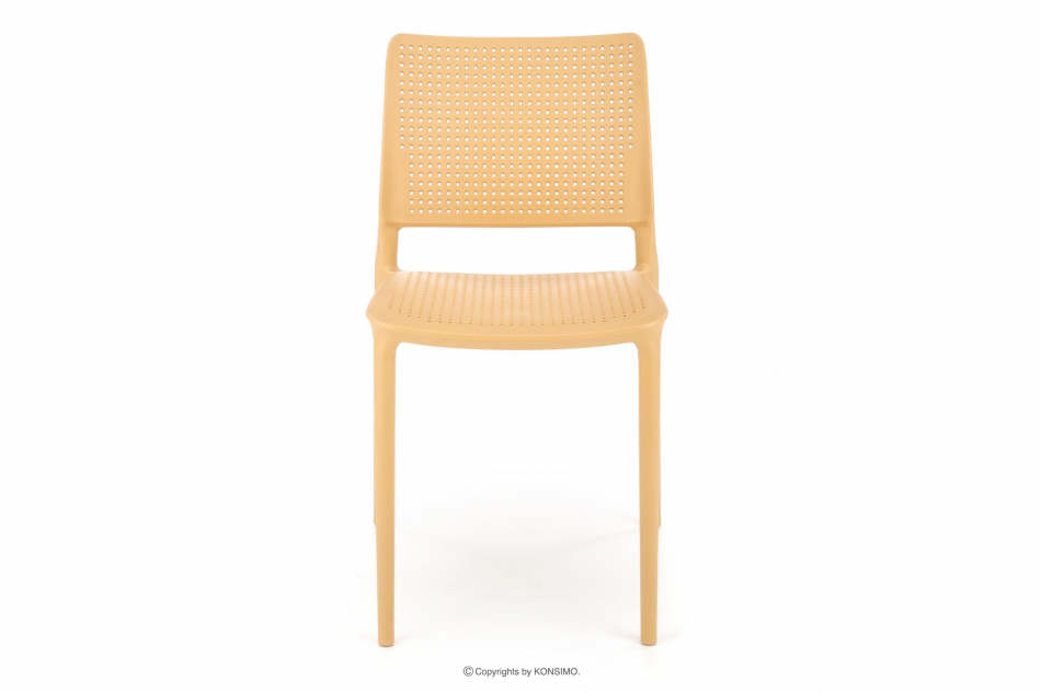 COPELLA Nowoczesne krzesło na taras poramańczowe pomarańczowy - zdjęcie 2