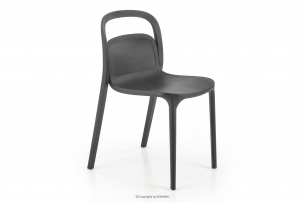 FENOKE, https://konsimo.pl/kolekcja/fenoke/ Czarne nowoczesne krzesło na taras czarny - zdjęcie