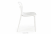 FENOKE Białe nowoczesne krzesło na taras biały - zdjęcie 4
