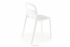 FENOKE Białe nowoczesne krzesło na taras biały - zdjęcie 5
