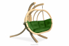 CALLISTO Fotel wiszący dwuosobowy na ogród drewniany zielony zielony - zdjęcie 3
