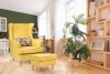 STRALIS Skandynawski fotel żółty na nóżkach żółty - zdjęcie 12
