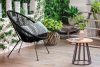 GROSTI Fotel acapulco ogrodowy rattan czarny czarny - zdjęcie 2