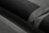 INVIA Narożnik w stylu loft lewy z otomaną ciemny szary ciemny szary - zdjęcie 12