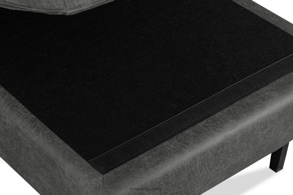 INVIA Narożnik w stylu loft lewy z otomaną ciemny szary ciemny szary - zdjęcie 16