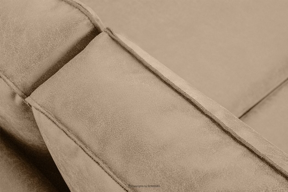 INVIA Narożnik w stylu loft lewy z otomaną beżowy beżowy - zdjęcie 7