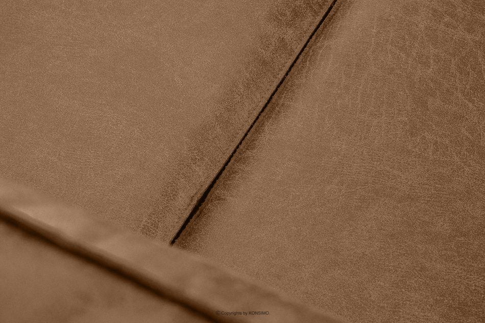 INVIA Narożnik w stylu loft lewy z otomaną brązowy brązowy - zdjęcie 9