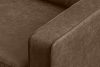 INVIA Narożnik w stylu loft lewy z otomaną ciemny brązowy ciemny brązowy - zdjęcie 7
