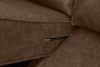 INVIA Narożnik w stylu loft lewy z otomaną ciemny brązowy ciemny brązowy - zdjęcie 15