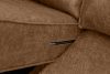 INVIA Narożnik w stylu loft prawy z otomaną brązowy brązowy - zdjęcie 15
