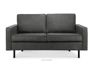 Sofa w stylu loft 2 osobowa ciemny szary