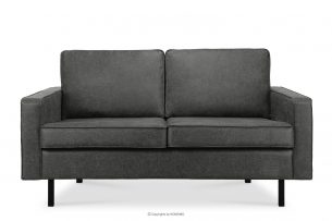 INVIA, https://konsimo.pl/kolekcja/invia/ Sofa w stylu loft 2 osobowa ciemny szary ciemny szary - zdjęcie