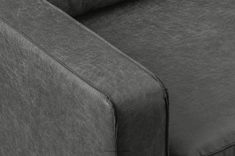 INVIA Sofa w stylu loft 2 osobowa ciemny szary ciemny szary - zdjęcie 7