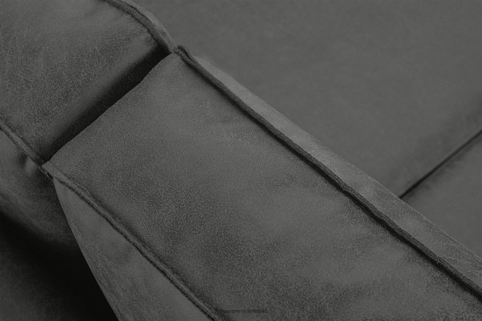 INVIA Sofa w stylu loft 2 osobowa ciemny szary ciemny szary - zdjęcie 8