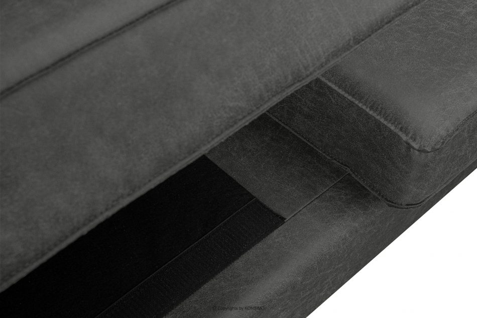 INVIA Sofa w stylu loft 2 osobowa ciemny szary ciemny szary - zdjęcie 12