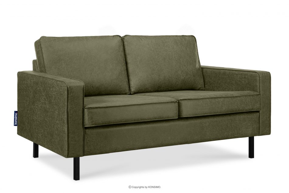 INVIA Sofa w stylu loft 2 osobowa zielony zielony - zdjęcie 2