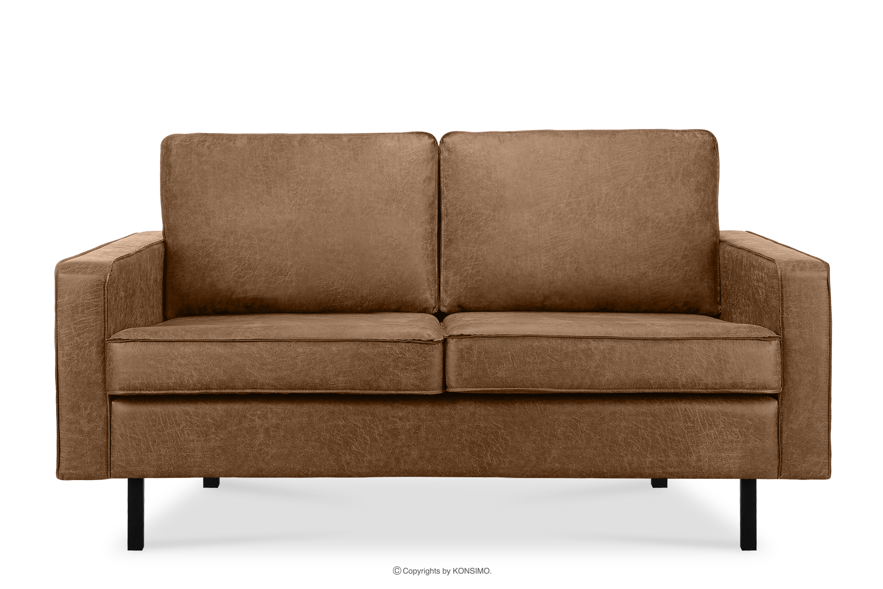 INVIA, https://konsimo.pl/kolekcja/invia/ Sofa loftowa 2 osobowa brązowy brązowy - zdjęcie