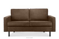 Sofa loftowa 2 osobowa ciemny brązowy