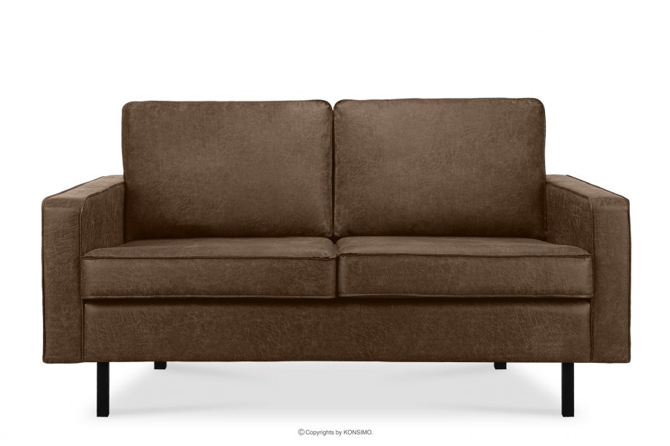 INVIA Sofa loftowa 2 osobowa ciemny brązowy ciemny brązowy - zdjęcie 0