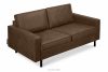 INVIA Sofa loftowa 2 osobowa ciemny brązowy ciemny brązowy - zdjęcie 4
