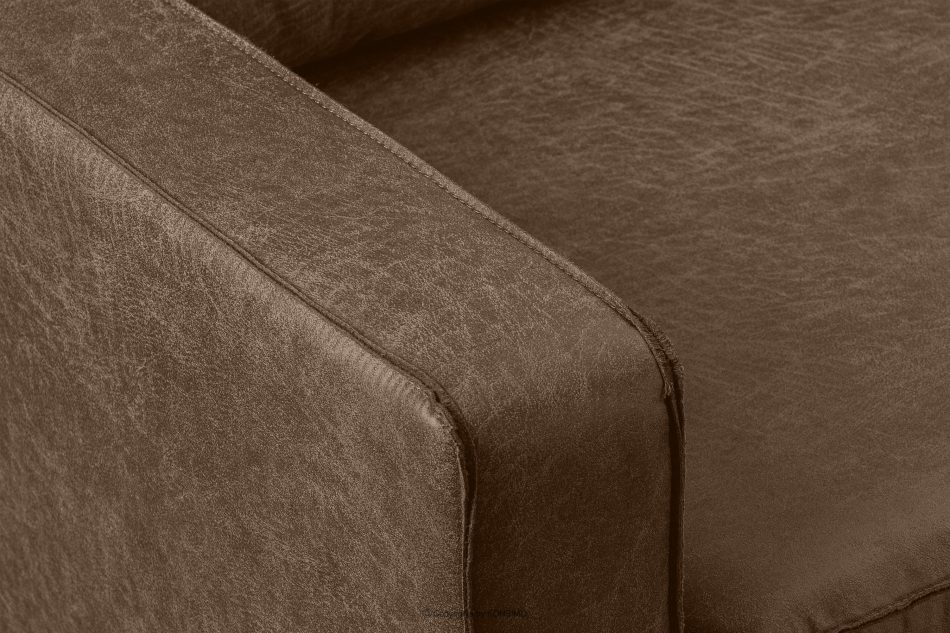 INVIA Sofa loftowa 2 osobowa ciemny brązowy ciemny brązowy - zdjęcie 7