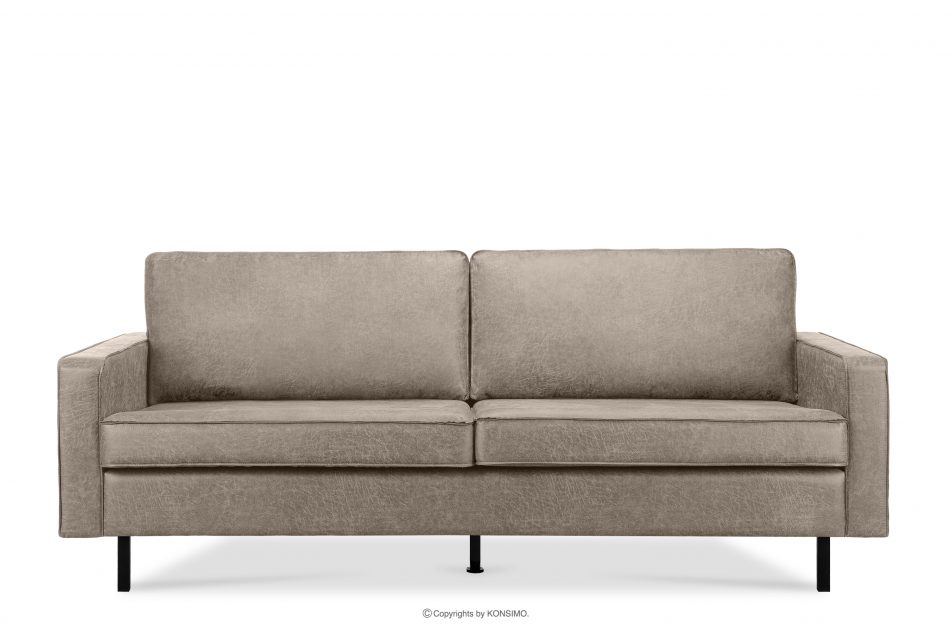 INVIA Sofa w stylu loft 3 osobowa jasny szary jasny szary - zdjęcie 0