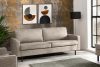 INVIA Sofa w stylu loft 3 osobowa jasny szary jasny szary - zdjęcie 2