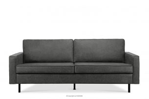 INVIA, https://konsimo.pl/kolekcja/invia/ Sofa w stylu loft 3 osobowa ciemny szary ciemny szary - zdjęcie