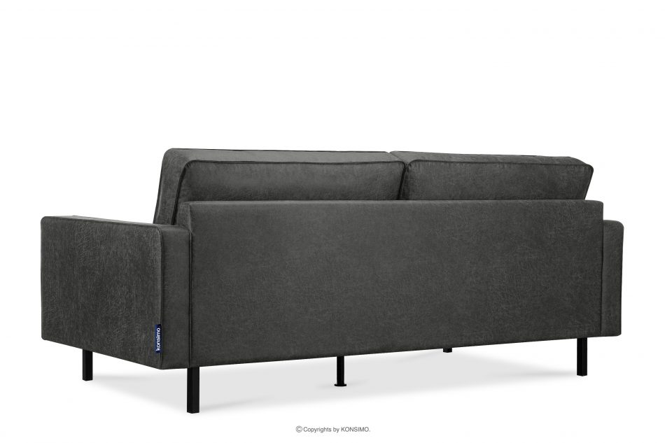 INVIA Sofa w stylu loft 3 osobowa ciemny szary ciemny szary - zdjęcie 5