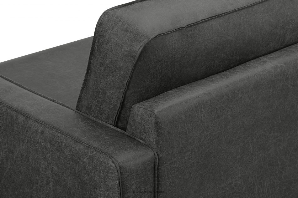 INVIA Sofa w stylu loft 3 osobowa ciemny szary ciemny szary - zdjęcie 6