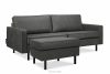 INVIA Sofa w stylu loft 3 osobowa ciemny szary ciemny szary - zdjęcie 17