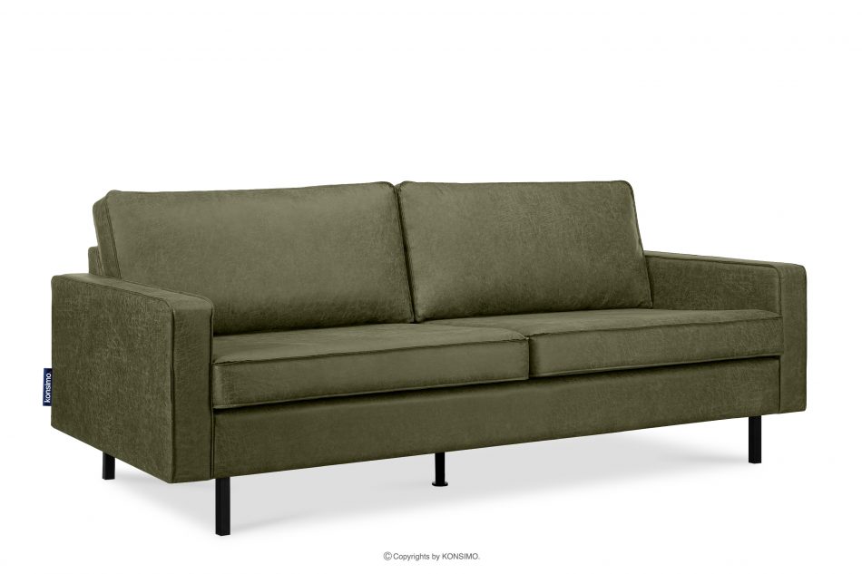 INVIA Sofa w stylu loft 3 osobowa zielony zielony - zdjęcie 2