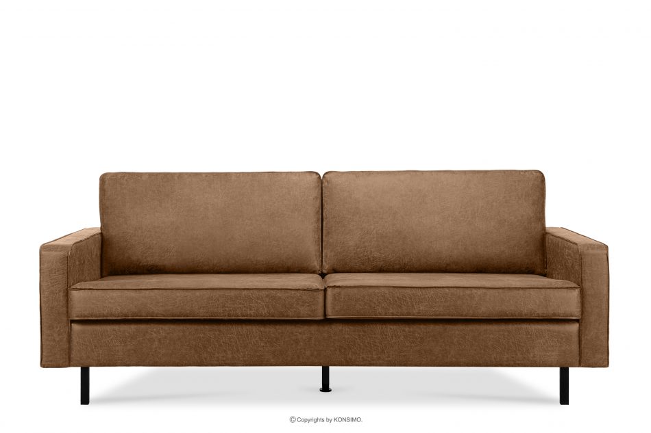 INVIA Sofa loftowa 3 osobowa brązowy brązowy - zdjęcie 0