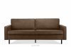 INVIA Sofa loftowa 3 osobowa ciemny brązowy ciemny brązowy - zdjęcie 1