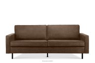 Sofa loftowa 3 osobowa ciemny brązowy