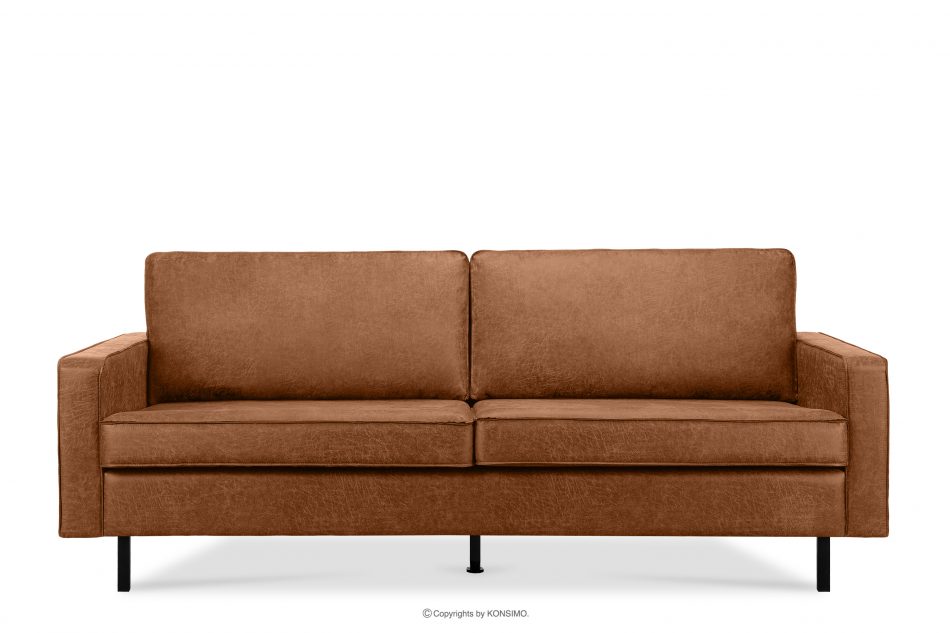 INVIA Sofa loftowa 3 osobowa cognac rudy - zdjęcie 0