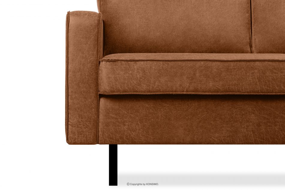 INVIA Sofa loftowa 3 osobowa cognac rudy - zdjęcie 10