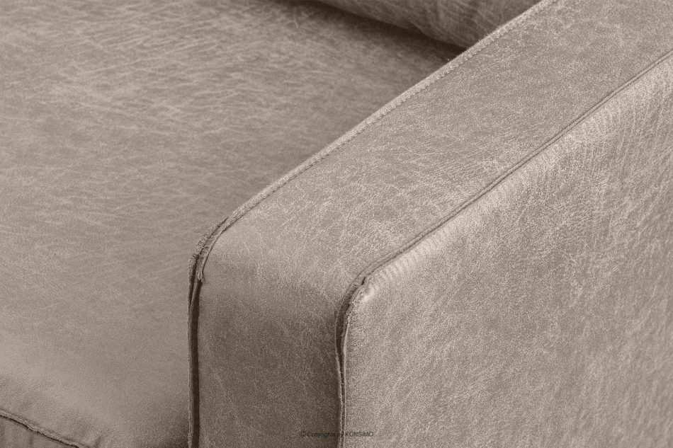 INVIA Szeroki fotel w stylu loft jasny szary jasny szary - zdjęcie 6