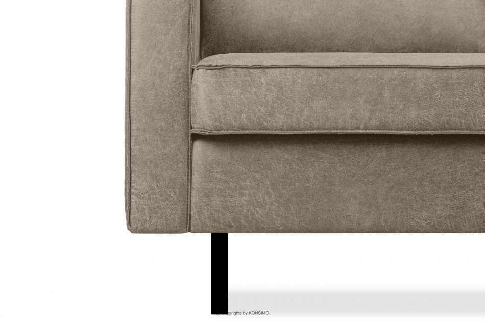 INVIA Szeroki fotel w stylu loft jasny szary jasny szary - zdjęcie 8