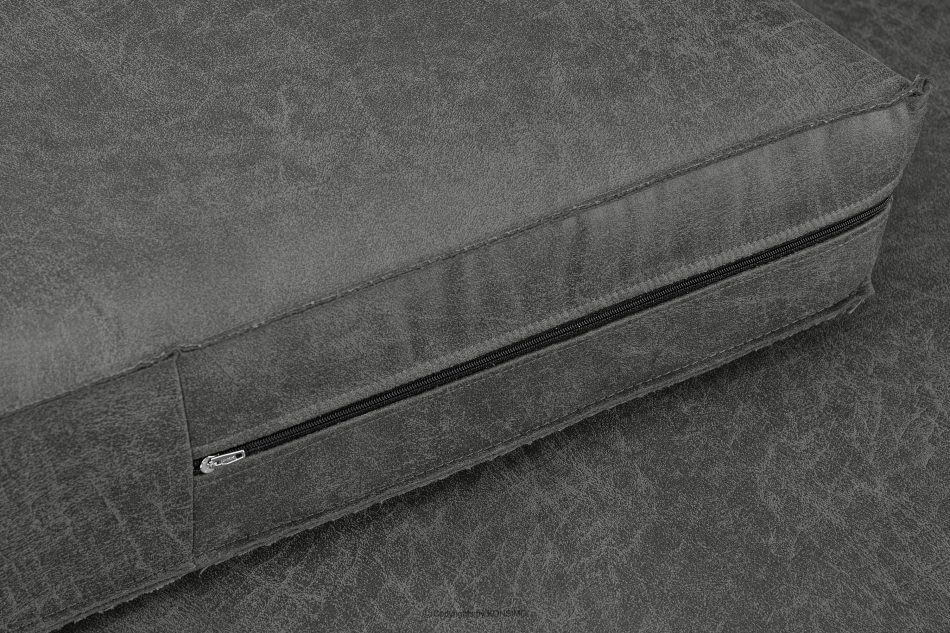 INVIA Szeroki fotel w stylu loft ciemny szary ciemny szary - zdjęcie 9