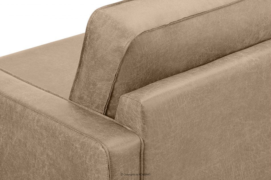 INVIA Szeroki fotel w stylu loft beżowy beżowy - zdjęcie 11