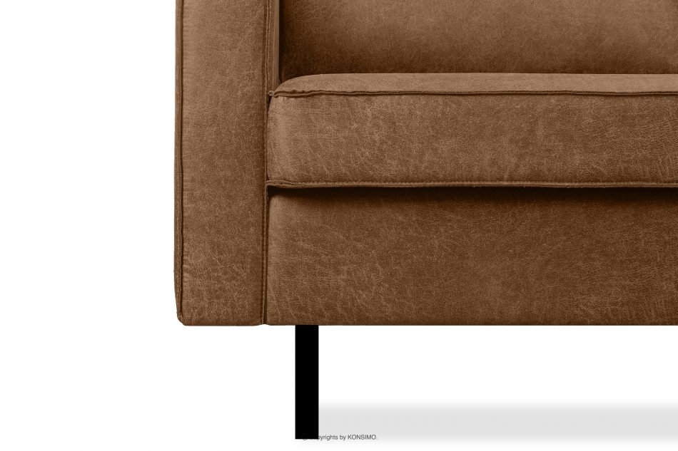 INVIA Duży loftowy fotel brązowy brązowy - zdjęcie 8