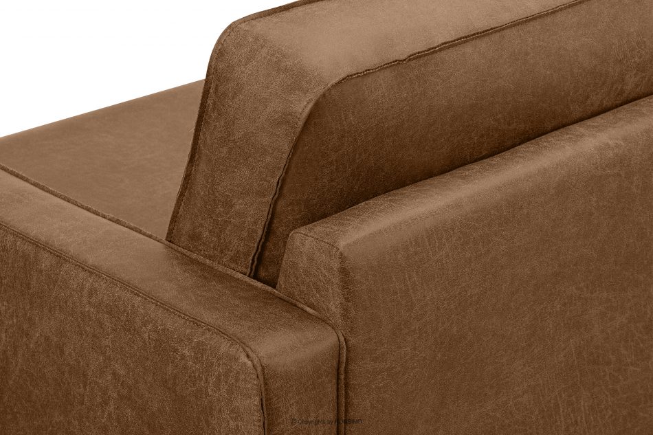 INVIA Duży loftowy fotel brązowy brązowy - zdjęcie 11