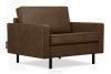 INVIA Duży loftowy fotel ciemny brązowy ciemny brązowy - zdjęcie 3