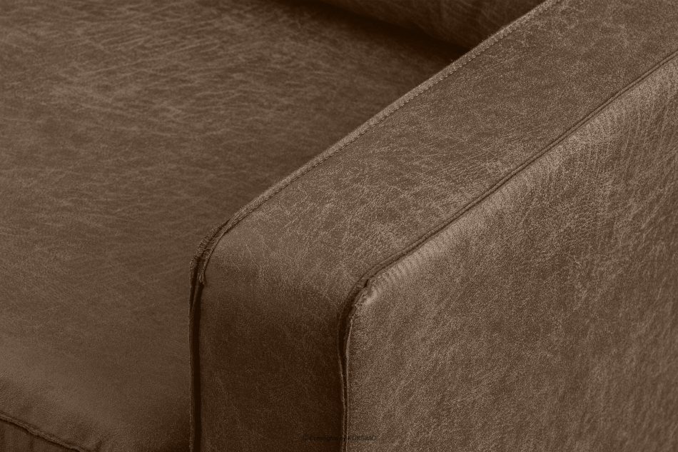 INVIA Duży loftowy fotel ciemny brązowy ciemny brązowy - zdjęcie 6