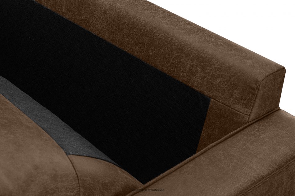 INVIA Duży loftowy fotel ciemny brązowy ciemny brązowy - zdjęcie 10